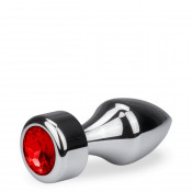 Анальная металлическая пробка "Aluminium Diamond's", 8 см